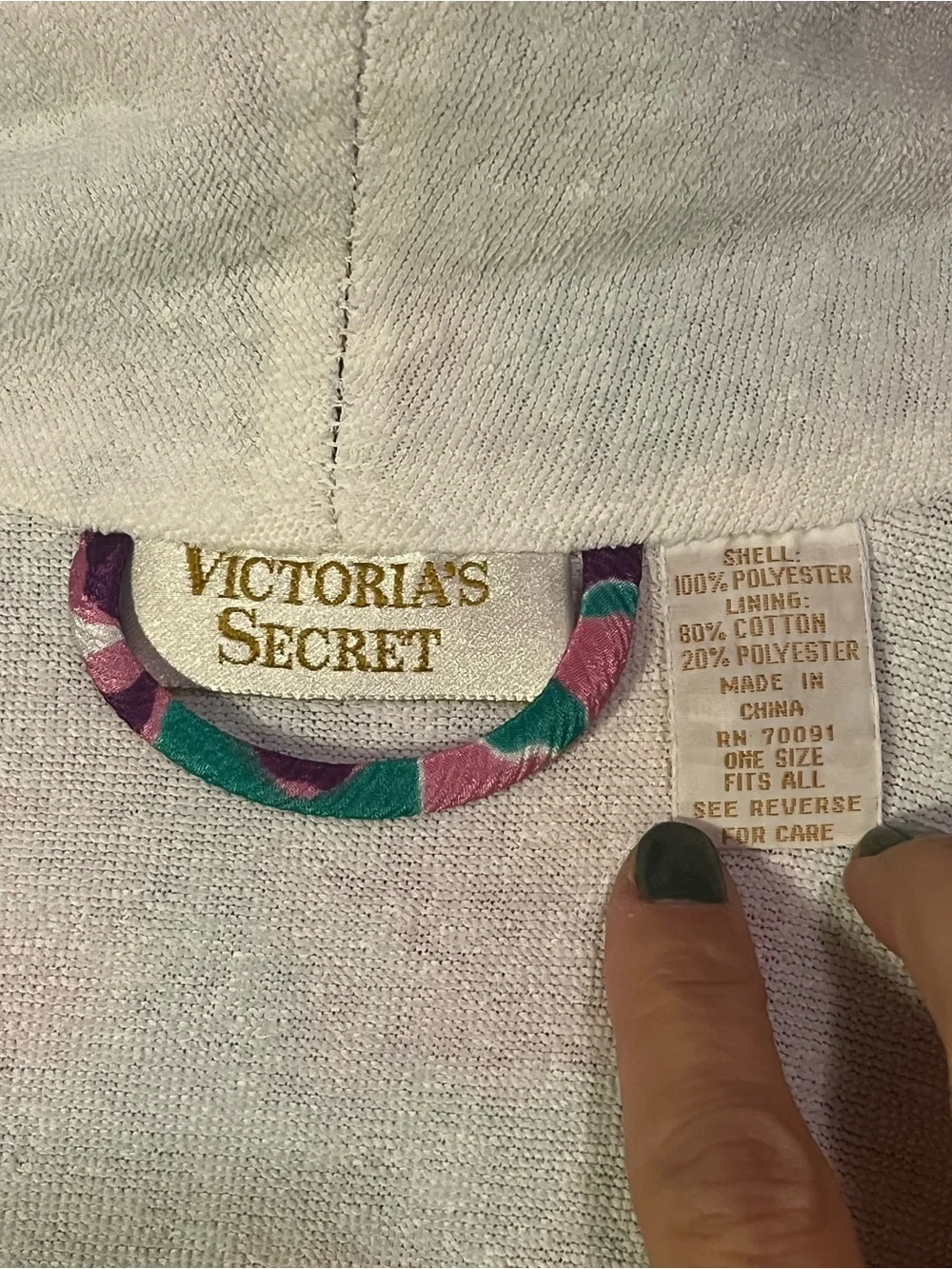 vibrant vintage Victoria's Secret floral robe